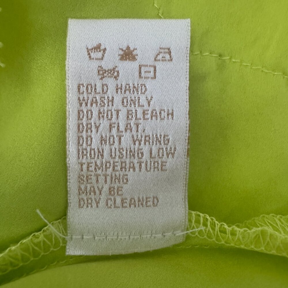 Gold Hawk Coco Lace Silk Cami Lime NWT, Size M - Picture 16 of 16